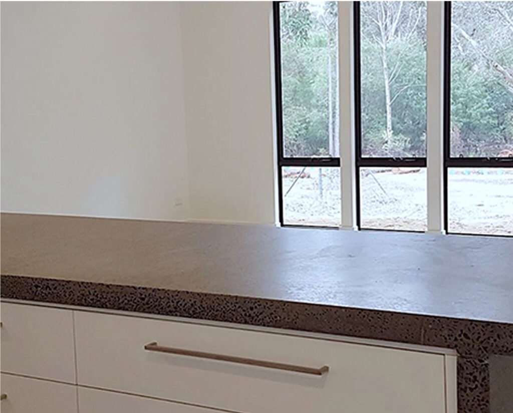 Industrial style concrete floor installation